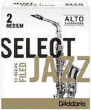 RSF10ASX2M-01 Caña individual para saxofón alto Jazz Select filed, 2M