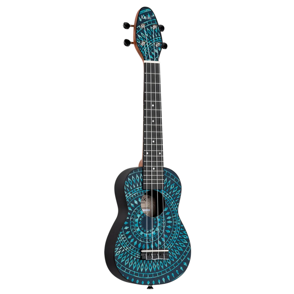 K2SS-BKC  Ukulele Pack Soprano Super Scale – Blue Kaleidoscope