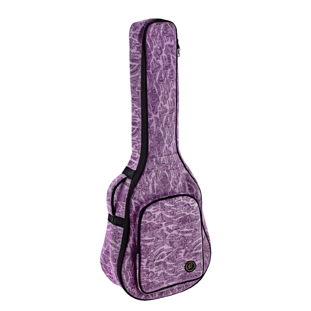 OGBAC-DN-PUJ Jean Color Bags – Funda Acolchada para Guitarra Acústica Dreadnought Color Purple Denim