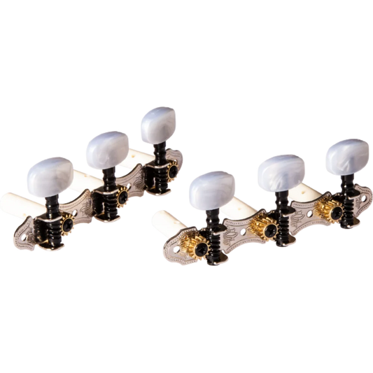 OTM-FAMILYNT  Clavijeros para Guitarra Family Series Chrome/White