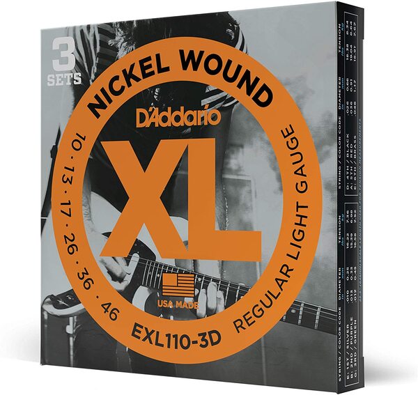 EXL110-3D Juego de 3 sets de cuerdas EXL110