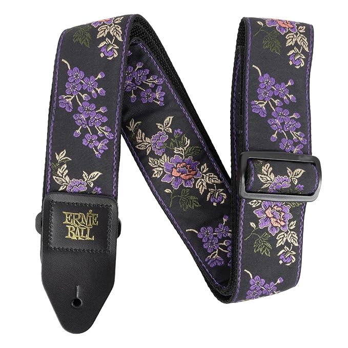 ERNIE 5364 Correa para Guitarra Jacquard Purple Paisley