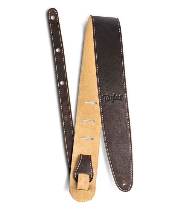4101-25 Taylor 2.5 Leather Guitar Strap – Chocolate Brown