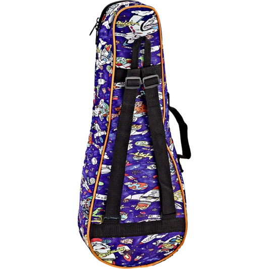KUB-SP-SO Keiki® Designer Series – Funda Acolchada para Ukulele Soprano Diseño Spaceman