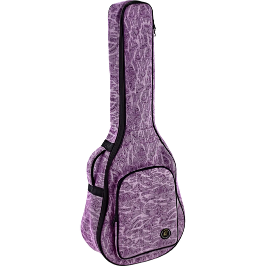 OGBCL-PUJ  OGBCL-PUJ Jean Color Bags – Funda Acolchada para Guitarra Clásica Tamaño Completo Color Purple Denim