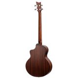 D7CE-BFT-4  Acoustic Bass Deep Series 7 – Bajo Acústico Electroacústico de 4 Cuerdas Medium Scale con Tapa de Abeto y Acabado Bourbon Fade