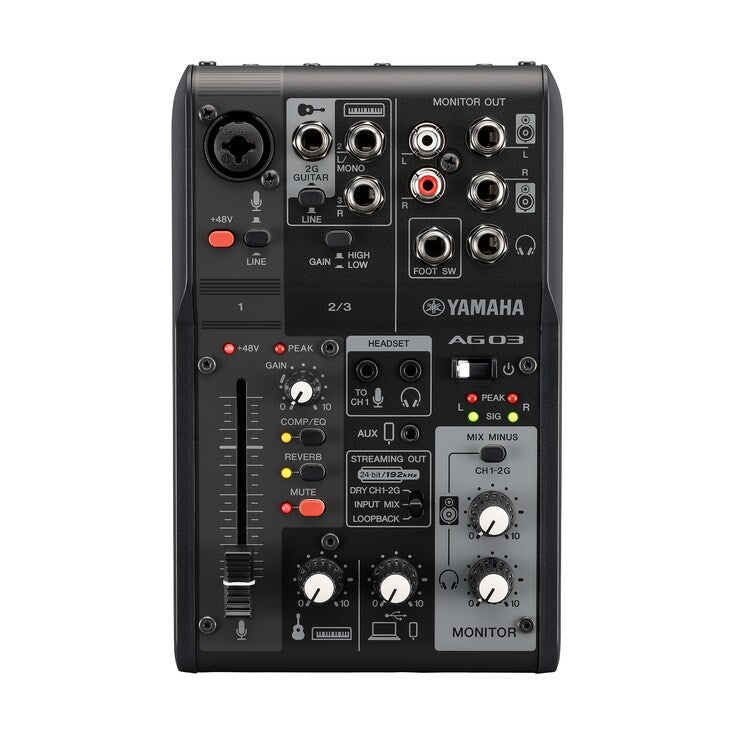 AG03MK2 Mezclador de Streaming USB de 3 Canales con Interfaz de Audio USB para Streaming
