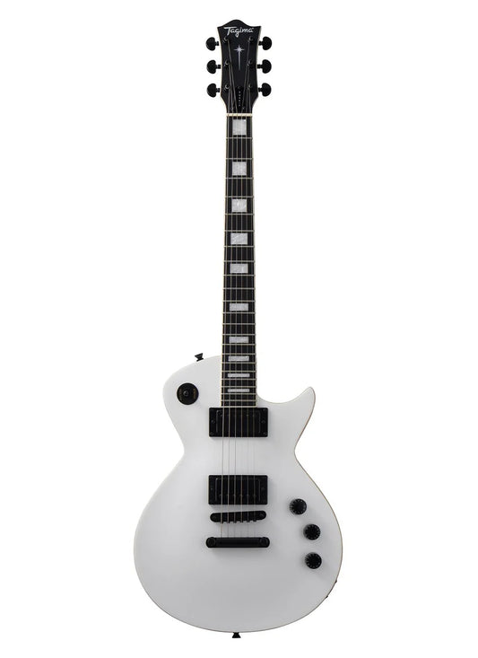 ALMACH WHS Guitarra Eléctrica de Doble Humbucker de color Blanca