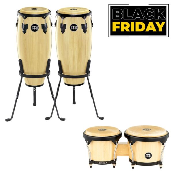 Combo Black Friday de Conga mas Bongo color natural