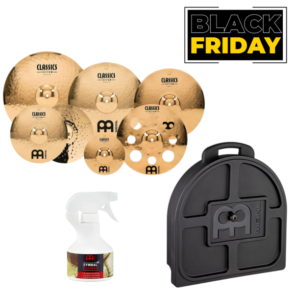 Combo Black Friday Set de platillos + limpiador + estuches para platillos