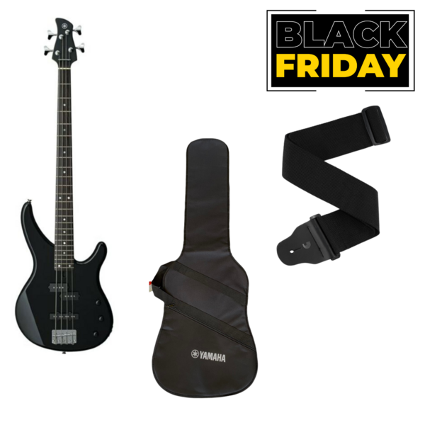 Combo Black Friday Bajo Eléctrico con estuche y strap