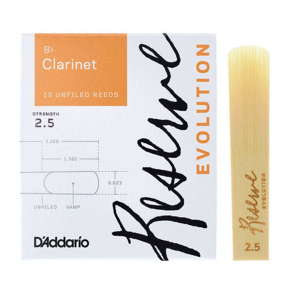 DCE1025-01 Caña individual Reed para clarinete Bb, 2.5