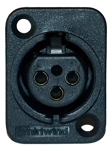 WC3F Conector XLR Hembra de Chasis (3 Pines)