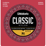 EJ27N 3/4 Set de cuerdas nylon para guitarra clásica 3/4