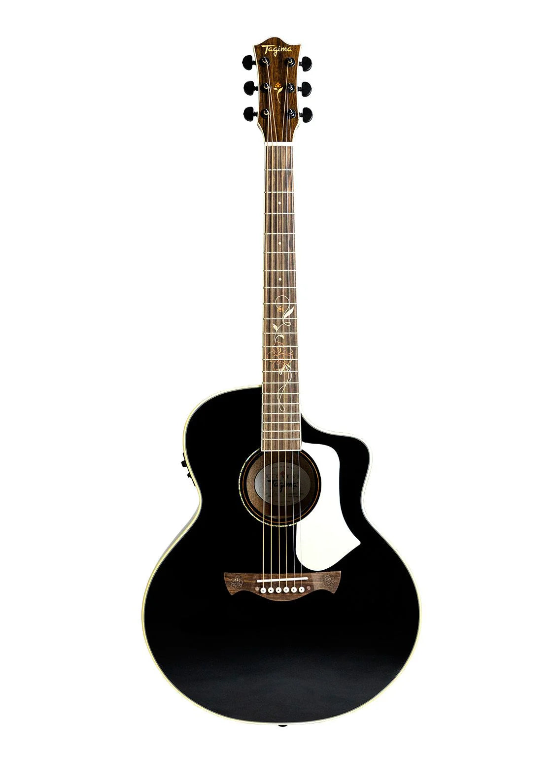 FS 700 EQ BK Guitarra Electroacústica Cutaway Tapa de Cedro Sólido con Fishman Presys II