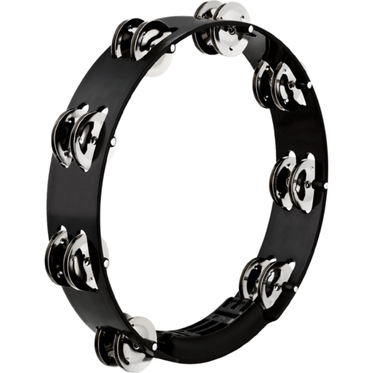 HTT10BK Tamborin para Tour 10", 2 filas de Jingles