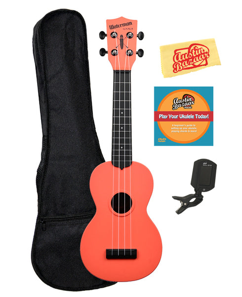 KA-SWB-RD Ukulele resistente al agua color Rojo