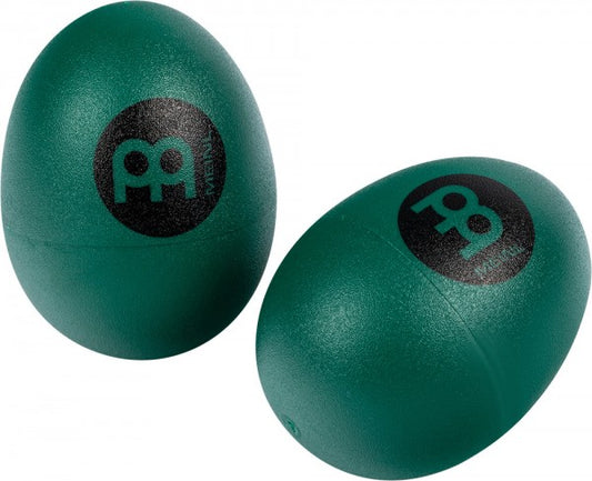 ES2-GR Par de maraquitas en forma de huevo de color verde