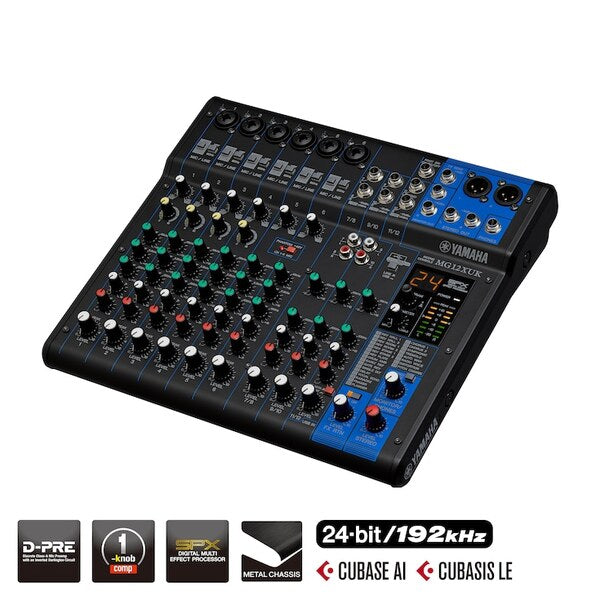 MG12XUK Mezcladora análoga 12ch con efectos