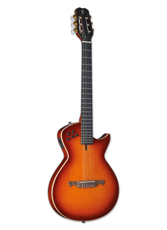 MODENA I NY-EQ-CB Guitarra electroclásica color cherry burst