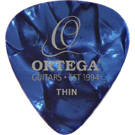 OGP-BP-T10  Uñas Thin Perloid Blue, Paquete de 10