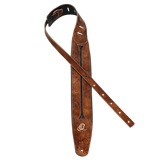 OSBS-1 Genuine Leather Straps – Correa Premium para Bajo en Cuero Genuino Color Chestnut Tree