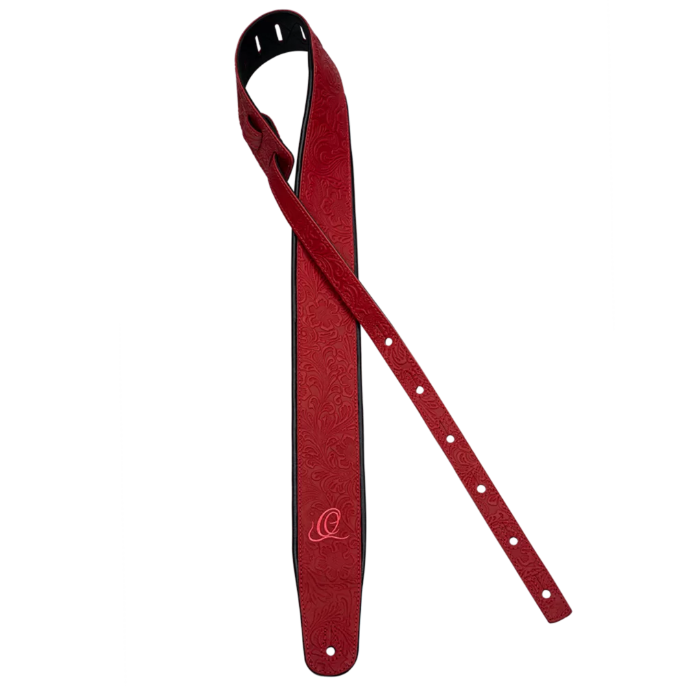 OSBY-3 Genuine Leather Straps – Correa Premium para Guitarra en Cuero Genuino Byzantine Fire