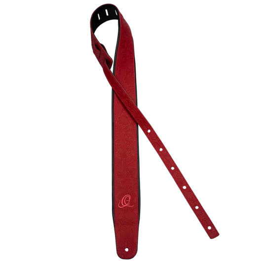 OSBY-3 Genuine Leather Straps – Correa Premium para Guitarra en Cuero Genuino Byzantine Fire