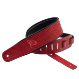OSBY-3 Genuine Leather Straps – Correa Premium para Guitarra en Cuero Genuino Byzantine Fire