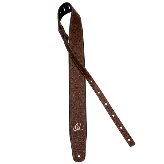 OSBY-6 Genuine Leather Straps – Correa Premium para Guitarra en Cuero Genuino Byzantine Brown