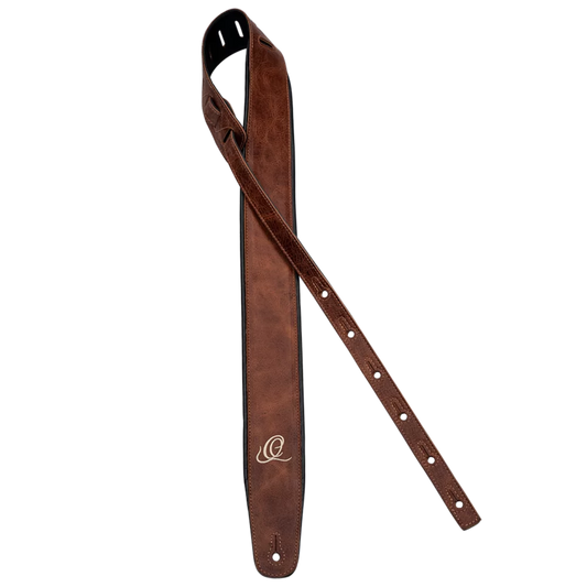 OSCL-5 Genuine Leather Straps – Correa Premium para Guitarra en Cuero Genuino Color Vintage Caramel