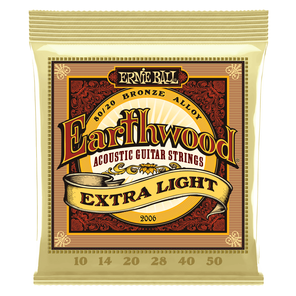ERNIE 2006 Cuerdas Acústicas Earthwood 80/20 Bronze (Extra Light 10-50)