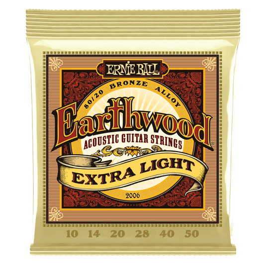 ERNIE 2006 Cuerdas Acústicas Earthwood 80/20 Bronze (Extra Light 10-50)