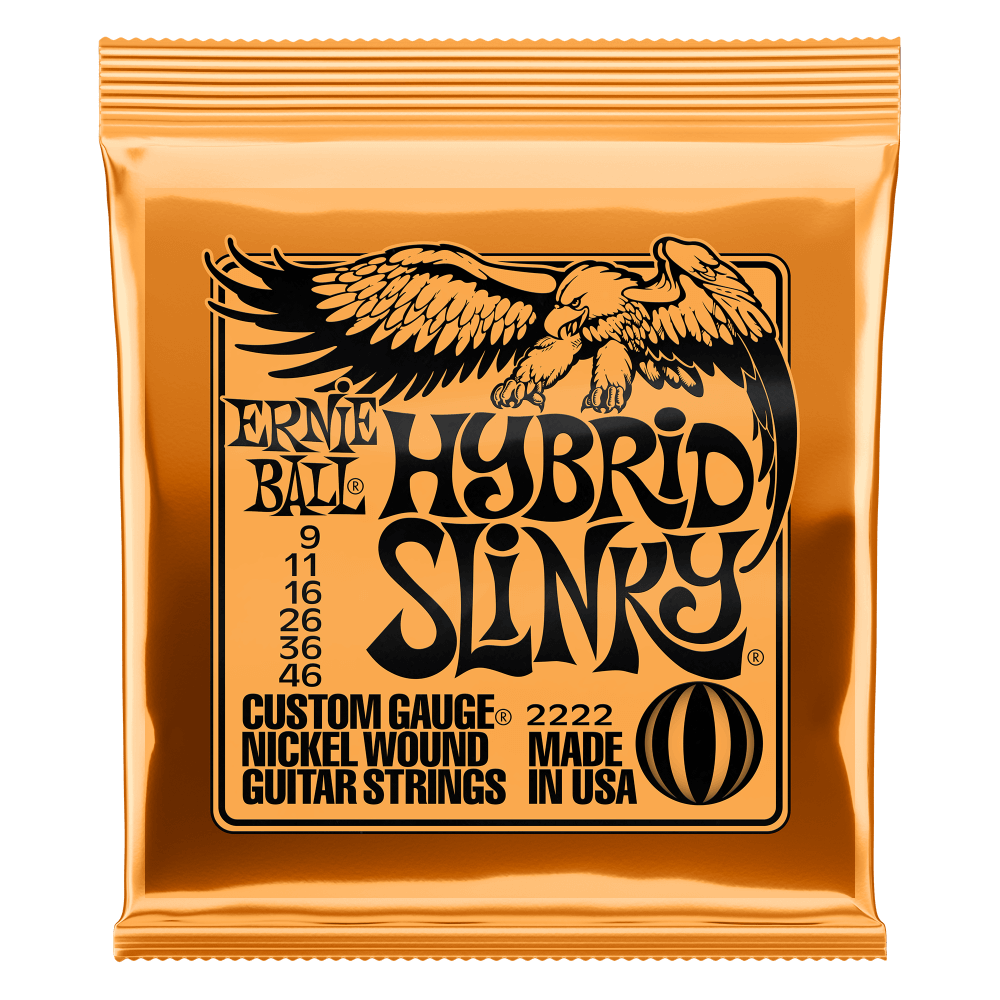 ERNIE 2222 Cuerdas Eléctricas Hybrid Slinky Nickel Wound (9-46)