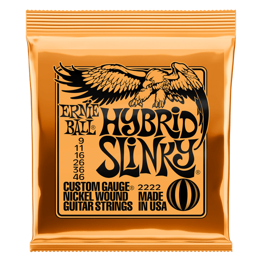 ERNIE 2222 Cuerdas Eléctricas Hybrid Slinky Nickel Wound (9-46)