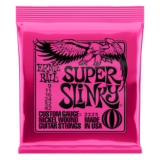 ERNIE 2223 Set de Cuerdas para Guitarra electrica Super Slinky 09-42