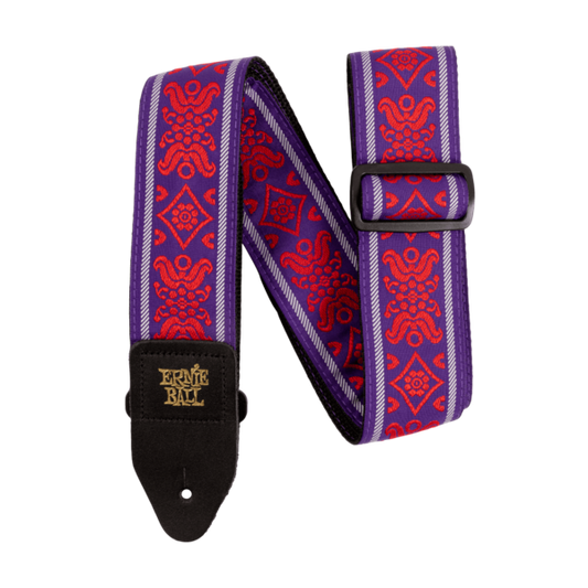 ERNIE 5330 Strap Royal Flush Red Jacquard para Guitarra y Bajo