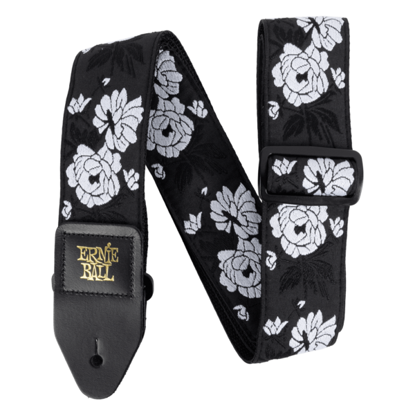 ERNIE 5357 Strap Clasico Jacquard para Guitarra y Bajo Color Negro