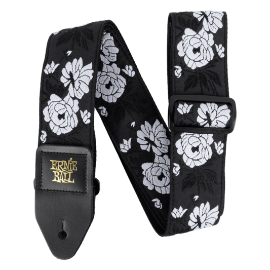 ERNIE 5357 Strap Clasico Jacquard para Guitarra y Bajo Color Negro