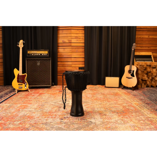 PADJ4-L-G Djembe 12 African color phaton negro