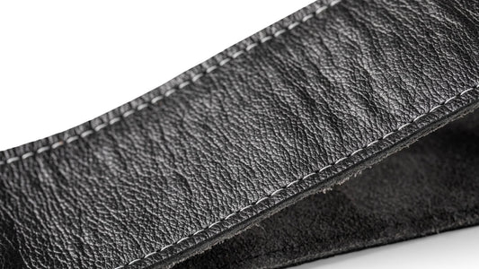 4102-25 Taylor 2.5" Black Leather Guitar Strap