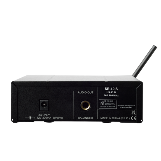WMS40MINI INSTR-SET Sistema inalambrico P/instrumento