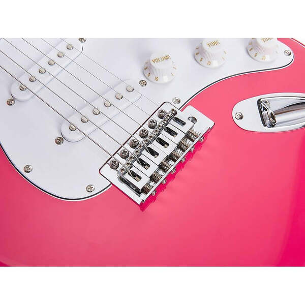 SEM1/PT-GA1065 Kit Guitarra eléctrica color rosado Twilight, W/B