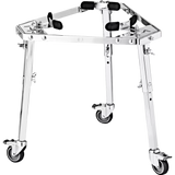 TMPC – Soporte Profesional para Conga con Ruedas y Altura Ajustable, Acabado Cromado