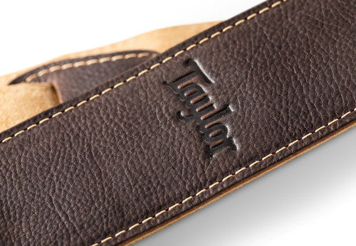 4101-25 Taylor 2.5 Leather Guitar Strap – Chocolate Brown