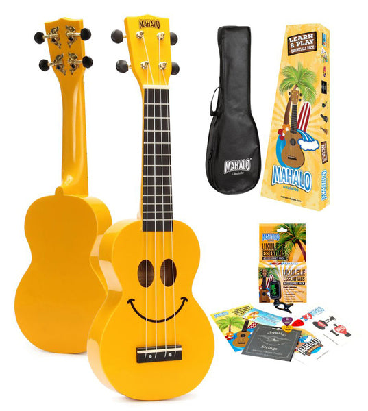 U-SMILE YW Ukelele soprano SMILEY SERIES, Amarillo