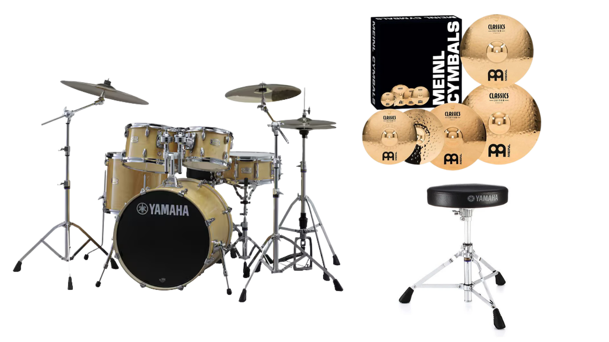 Combo Black Friday – Yamaha Stage Custom Natural + Meinl CC141620+18