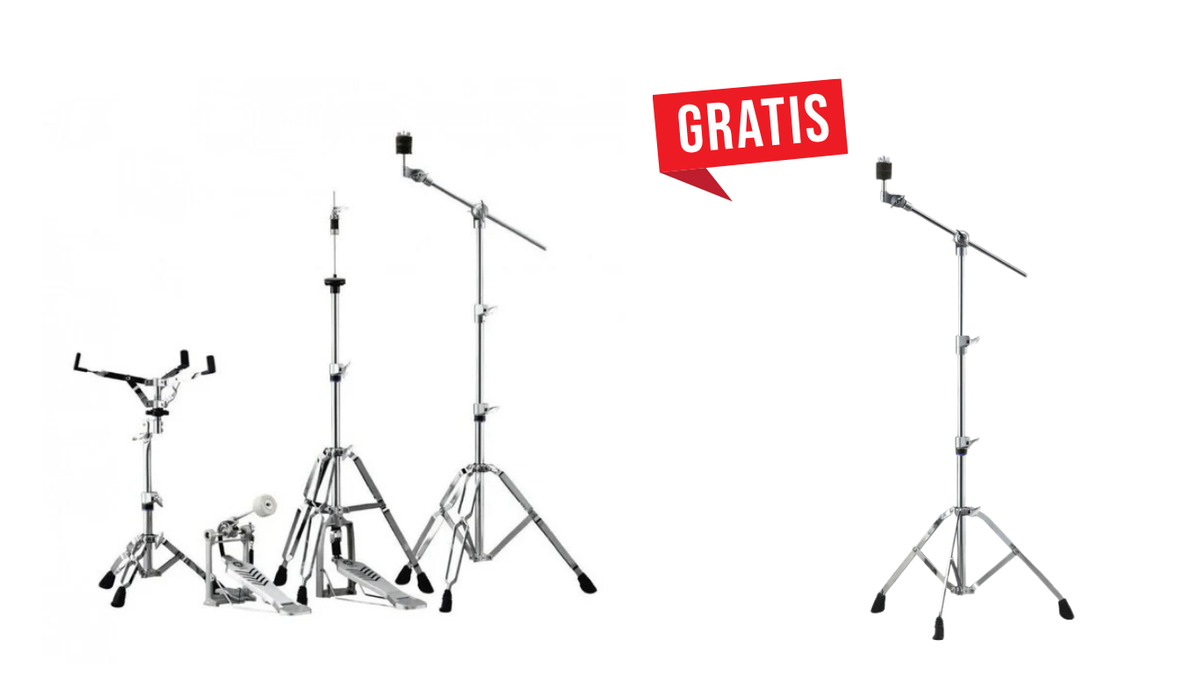 SET DE PEDESTALES PARA BATERÍA GIGMAKER + BOOM STAND YAMAHA GRATIS