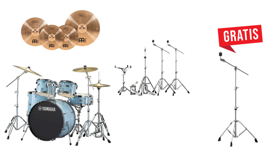 Batería Yamaha Rydeen + Set de Platillos Meinl HCS + Set de Hardware Yamaha + Boom Stand Gratis