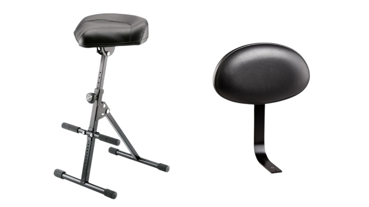 Combo König & Meyer 14045 + 14032 | Banqueta con Respaldo para Músicos – Oferta Especial
